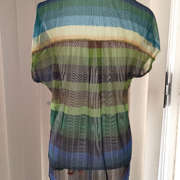 Sheer Striped Top XXL - Picture 6 of 7